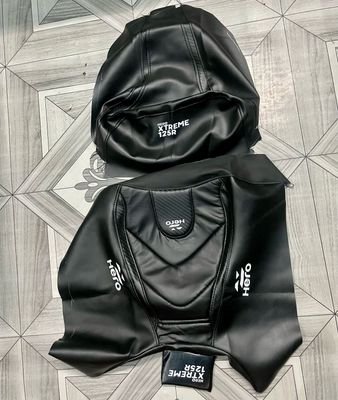 Premium Full Black Seat Cover For Hero Xtream 125R - Image 2