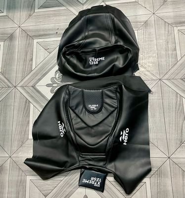 Premium Full Black Seat Cover For Hero Xtream 125R - Image 3